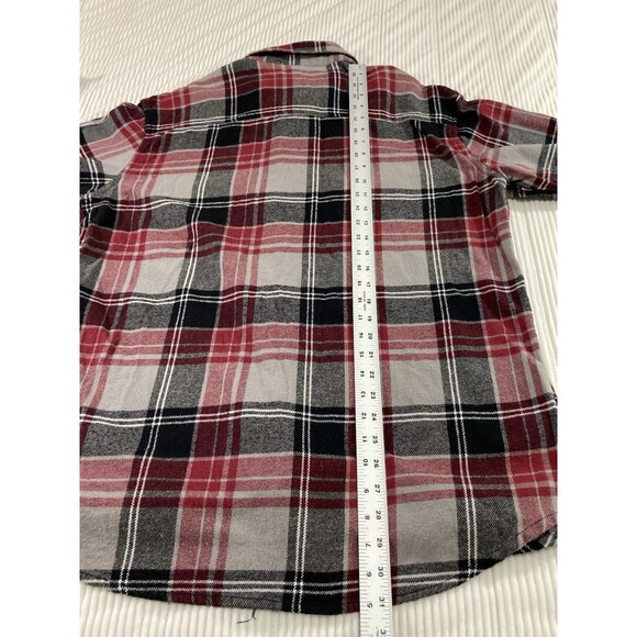 PD&C Men’s XXL Plaid Flannel Button Down Shirt Long Sleeve Casual Outdoor - Picture 9 of 9